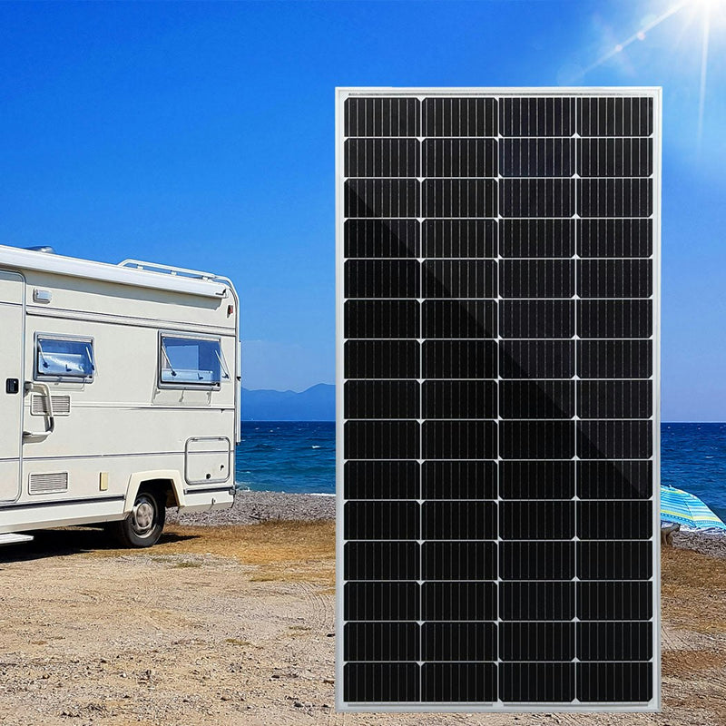 Traderight Group  12V 350W Solar Panel Kit Mono Caravan Camping Power Controller Charging USB Home
