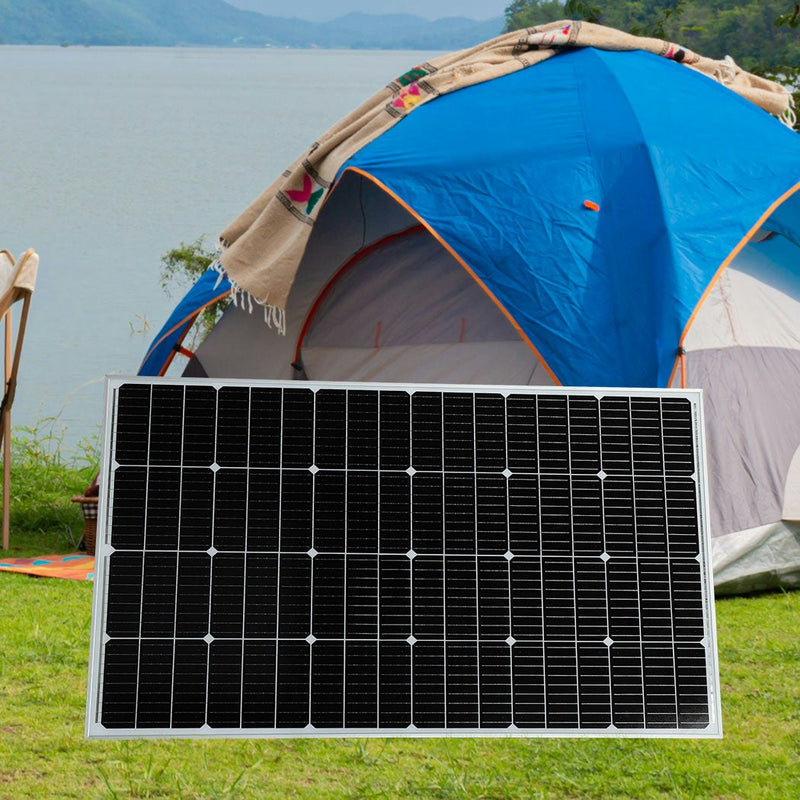 Traderight Group  12V 300W Solar Panel Kit Mono Caravan Camping Power Controller Charging USB Home