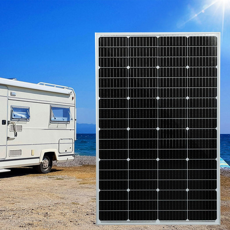 Traderight Group  12V 300W Solar Panel Kit Mono Caravan Camping Power Controller Charging USB Home