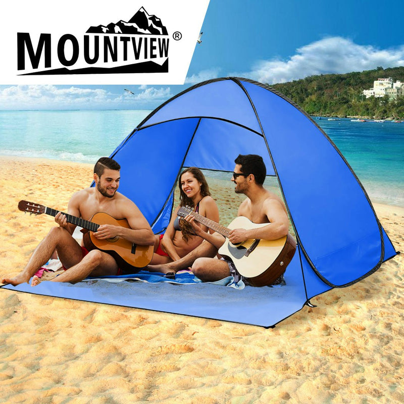 Mountview Pop Up Beach Tent Caming Portable Shelter Shade 4 Person Tents Fish