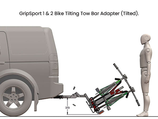 Gripsport 1-2 Bike Towbar Adapter (Tilting)