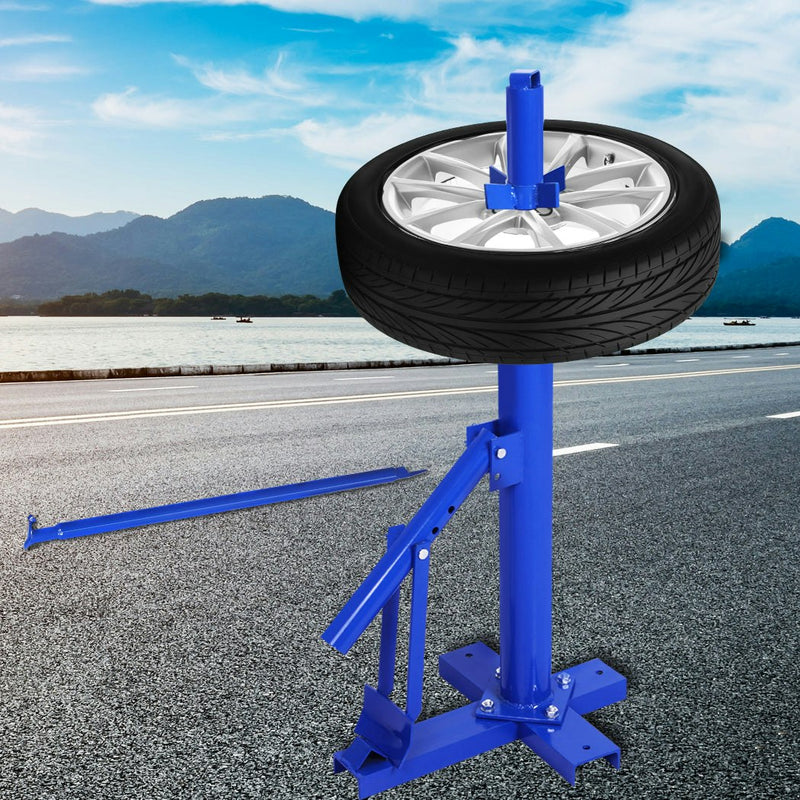 Traderight Group  Manan Tyre Changer Tire Changer Motorcycle Vehicle Bead Breaker Manual Tool Blue