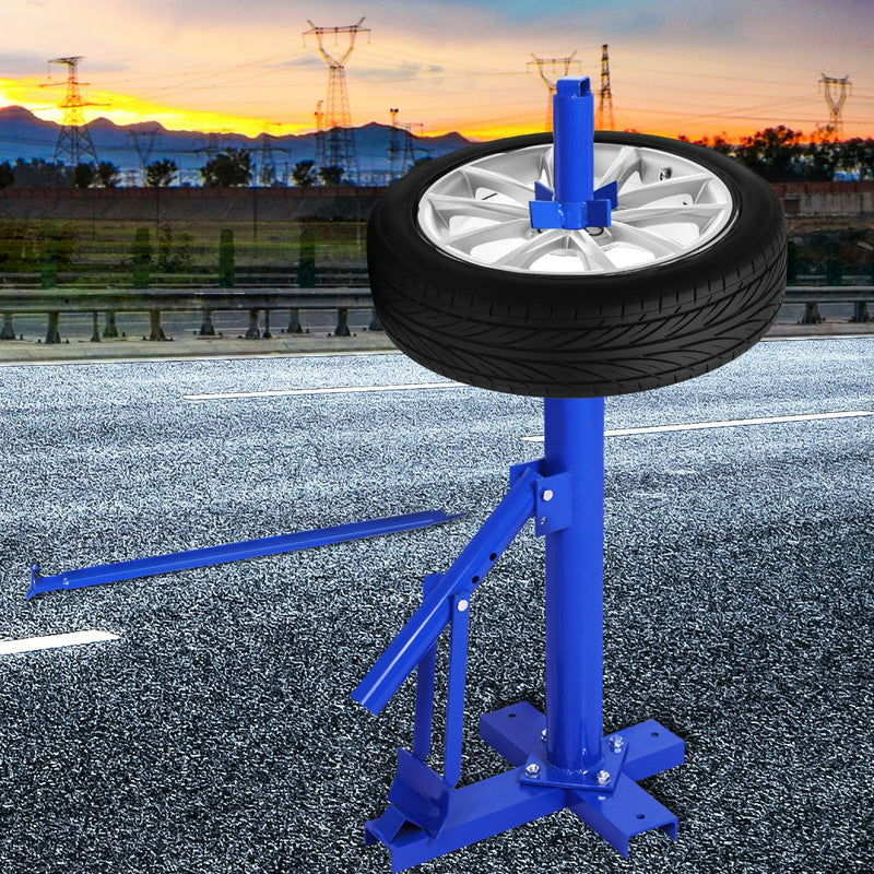 Traderight Group  Manan Tyre Changer Tire Changer Motorcycle Vehicle Bead Breaker Manual Tool Blue
