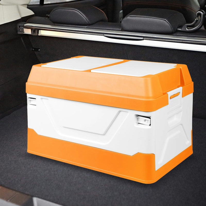 Car Boot Organiser 2 Layer Foldable Trunk Storage Box Collapsible Multi-purpose