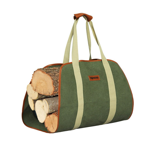 Traderight Firewood Carrier Bag Camping Log Outdoor Wood Storage Holder Canvas