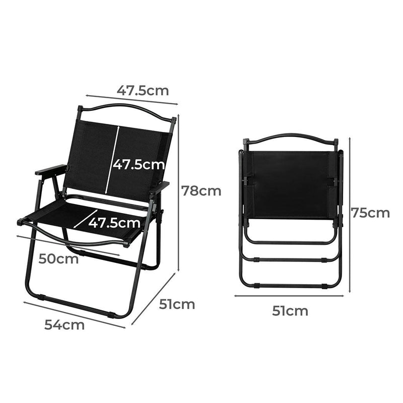 Levede Camping Chair Folding Outdoor Portable Foldable Fishing Beach Picnic