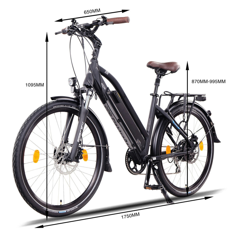 NCM Milano Plus Trekking E-Bike, City-Bike, 250W-500W, 48V 16Ah 768Wh Battery