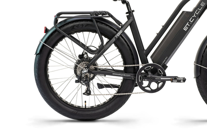 ET.Cycle T1000 Fat Trekking Step-thru E-Bike, 250W-750W, 48V 21Ah, 1008Wh Battery, Hydraulic Brakes