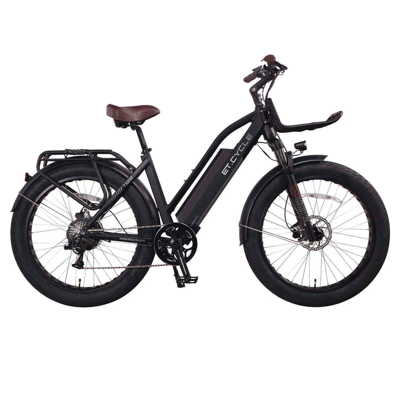 ET.Cycle T1000 Fat Trekking Step-thru E-Bike, 250W-750W, 48V 21Ah, 1008Wh Battery, Hydraulic Brakes