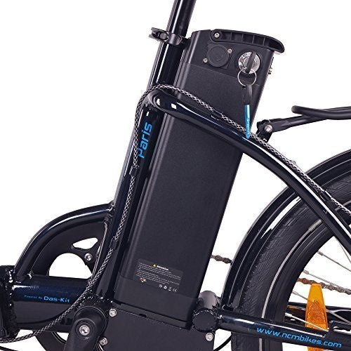 NCM Paris Folding E-Bike 250W-350W, 36V 15Ah 540Wh Battery, Size 20"