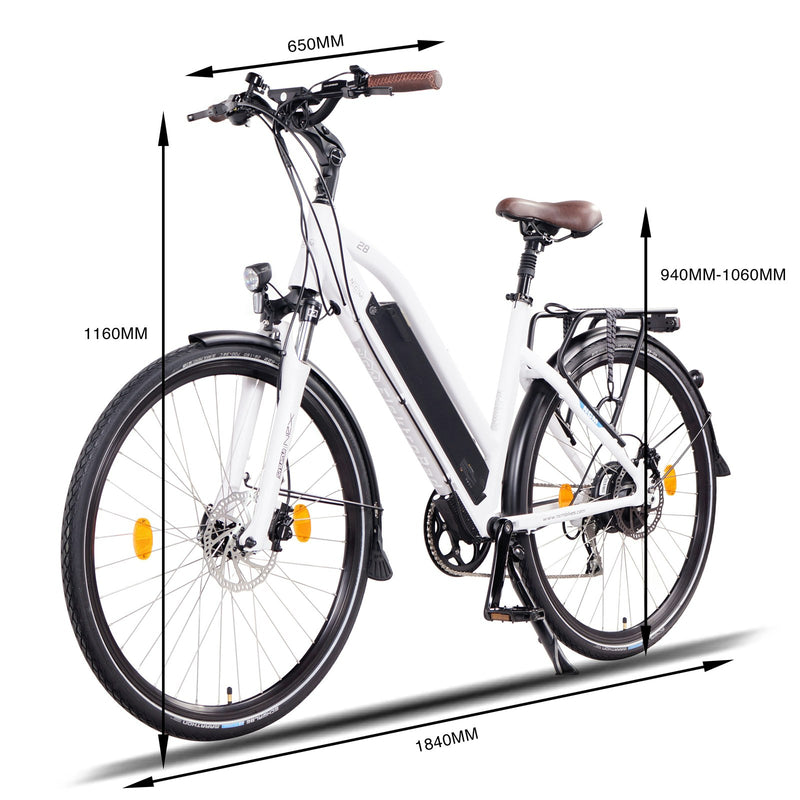 NCM Milano Plus Trekking E-Bike, City-Bike, 250W-500W, 48V 16Ah 768Wh Battery