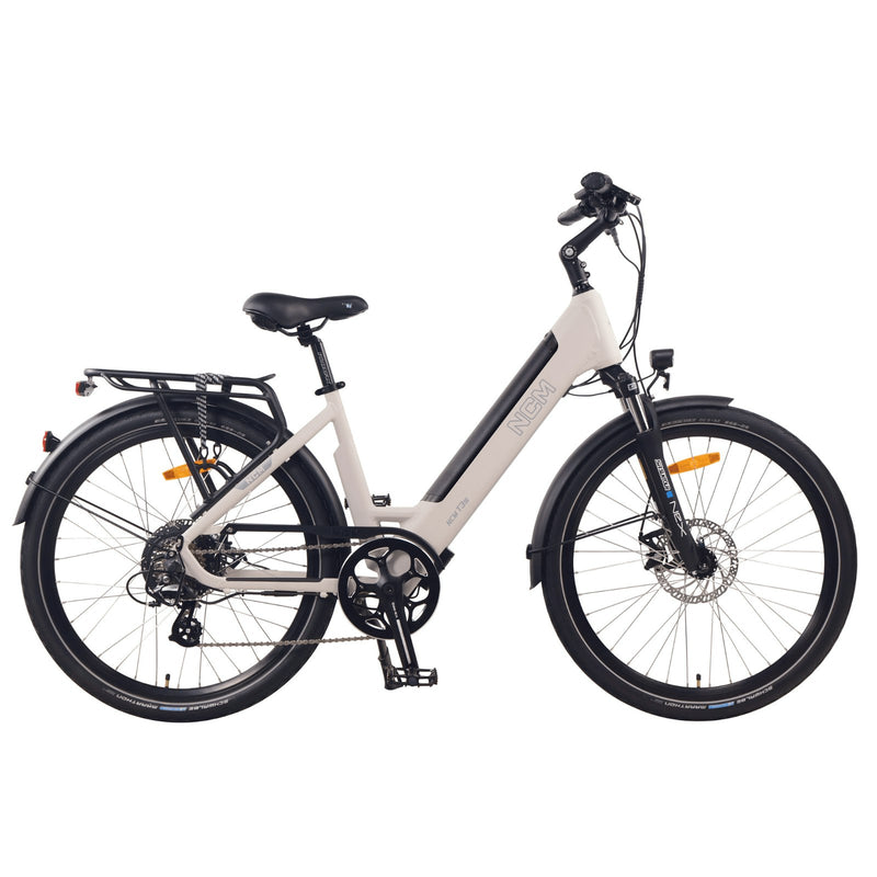 NCM T3S Step-Thru Trekking E-Bike, City Electric Bike, 250W-500W, 48V 12Ah 576Wh Battery