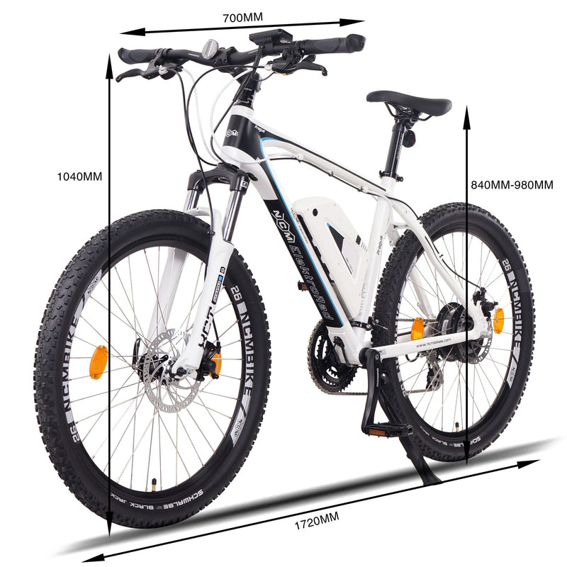 NCM Prague Electric Mountain Bike, E-Bike, E-MTB, 250W-500W, 36V 13Ah 468Wh Battery