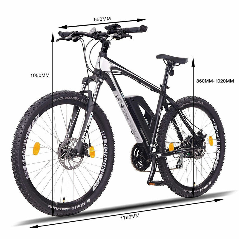 NCM Prague Electric Mountain Bike, E-Bike, E-MTB, 250W-500W, 36V 13Ah 468Wh Battery