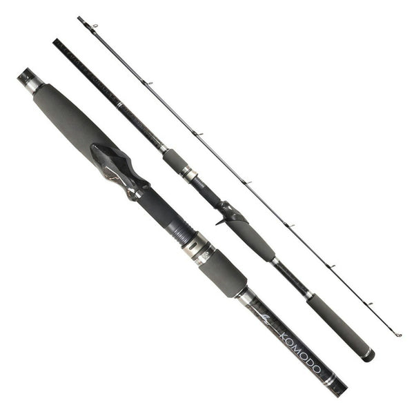 8ft Okuma Komodo 8-20kg Extra Heavy Baitcaster Rod - 2 Piece Fishing Rod