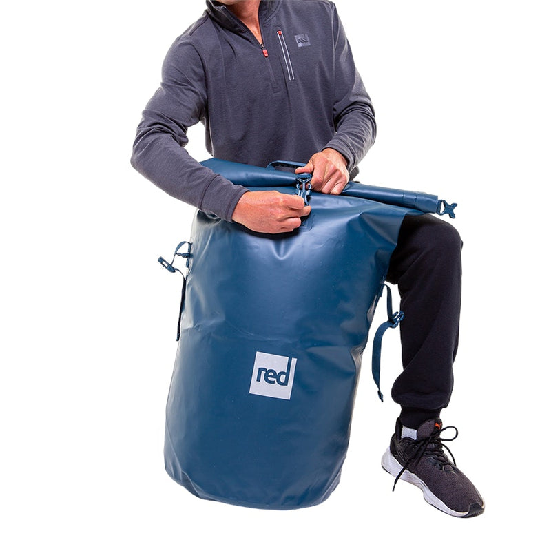 Waterproof Roll Top Dry Bag Backpack - Deep Blue