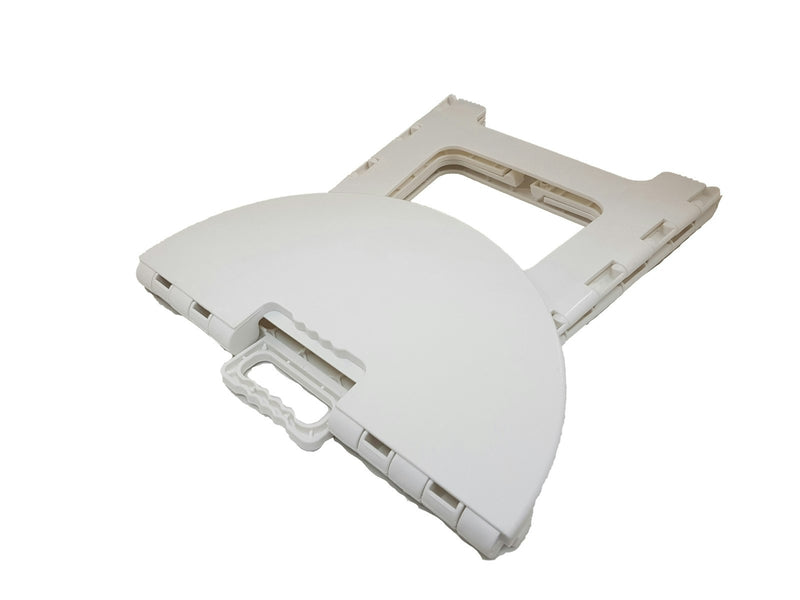 On The Road RV Small Plastic Folding Table - White