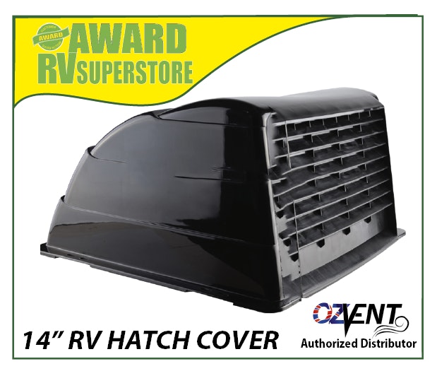 Ozvent Hatch Vent Cover 14" Black
