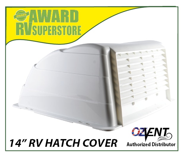 Ozvent hatch Vent Cover 14" - White