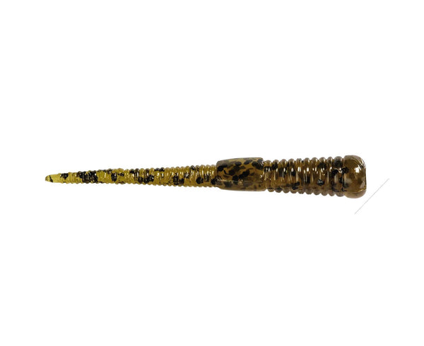 8 Pack of 2 Inch Zman Micro Wormz Soft Plastic Lures - GREEN PUMPKIN