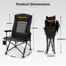 San Hima Folding Camping Chair Portable Outdoor Thick Padding Recliner