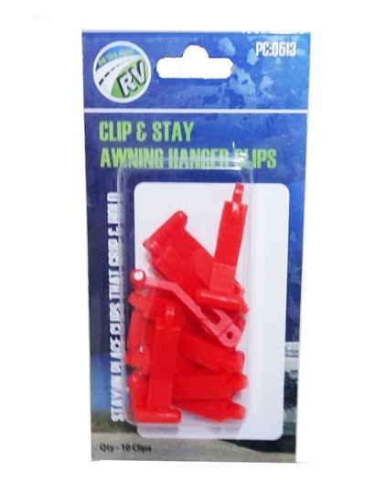 Clip & Stay Awning Hanger Clips 10 Pck