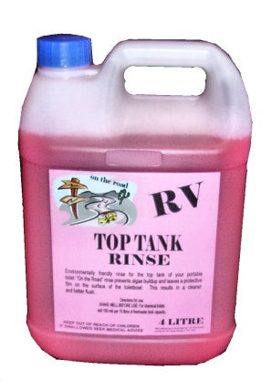 RV Eco Top Tank Pink Fluid 4L Portable Toilet Chemical