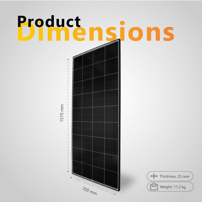 Exotronic 225W Fixed Solar Panel - Shade Resistant