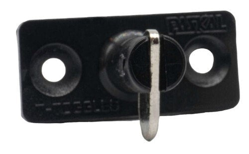 Stay put Fastener Horizontal Single Black