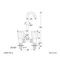 Hot & Cold Basin Mixer Faucet - Crystal