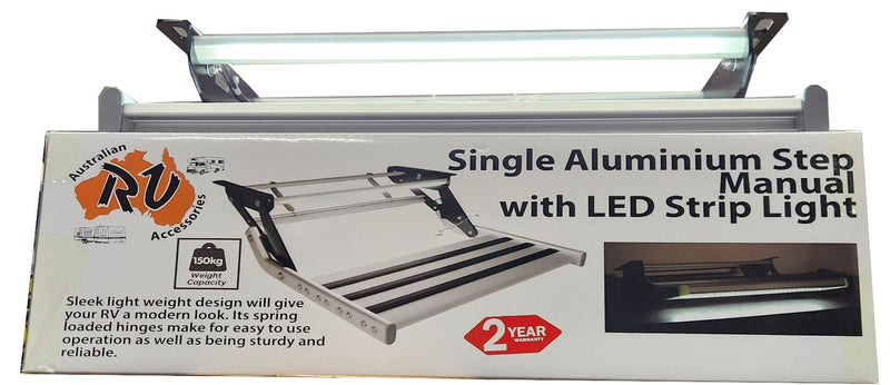 12V Aluminium Single Step with LED Light