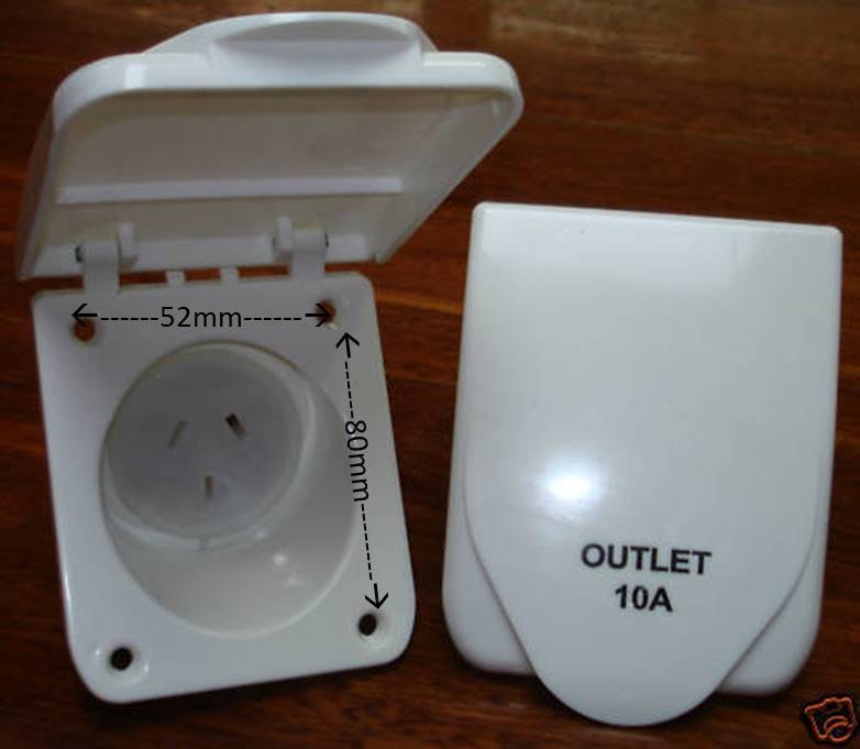 10Amp Power Outlet - White
