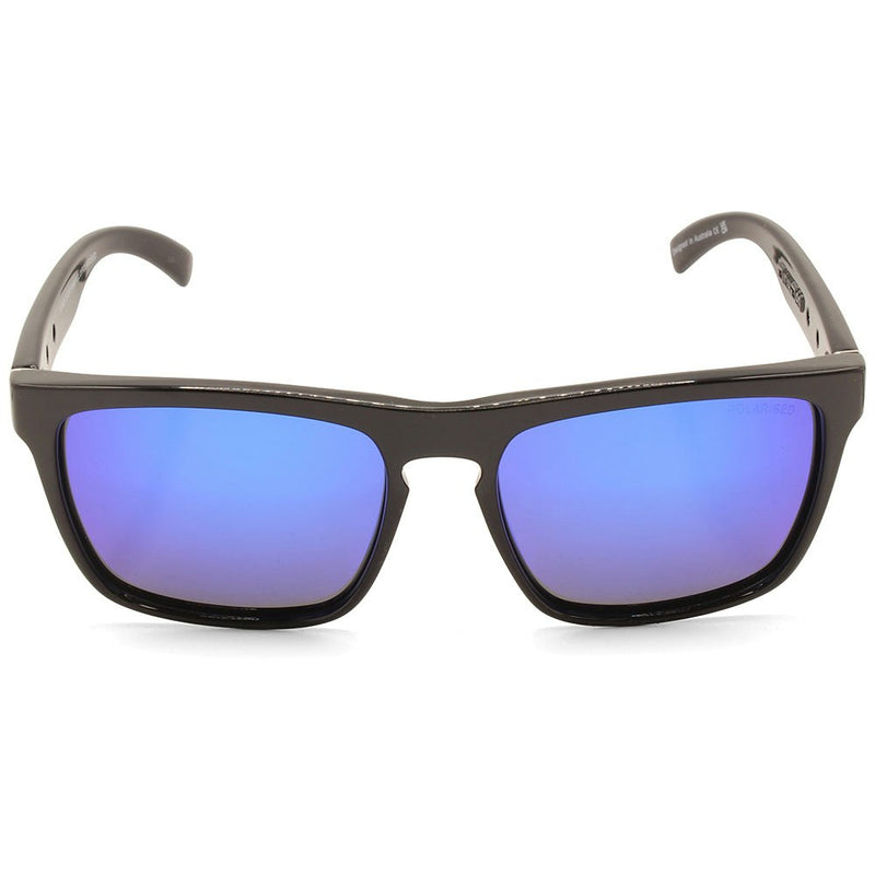 Dirty Dog Monza Shiny Black/Blue Mirror Polarised Unisex Sunglasses 53267