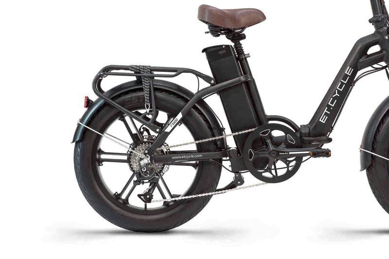 ET.Cycle F1000 Folding E-Bike, 250W-750W, 48V 21Ah, 1008Wh, Hydraulic Brakes [Matt Black 20"]