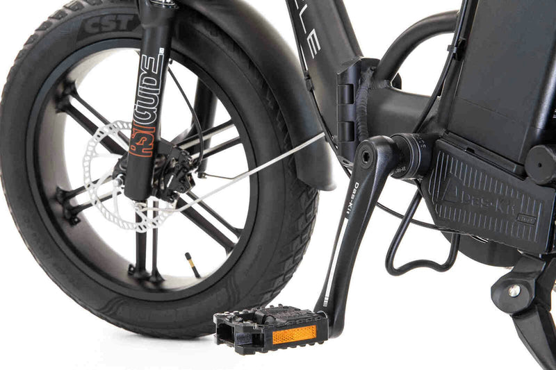 ET.Cycle F720 Folding E-Bike, 250W-750W, 48V 15Ah, 720Wh [Matt Black 20"]