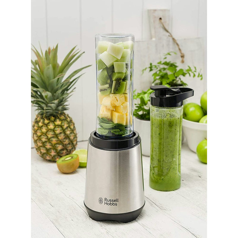 Russell Hobbs RHBL300 Mix & Go Classic Stainless Steel Blender 300W Fruit/Juice