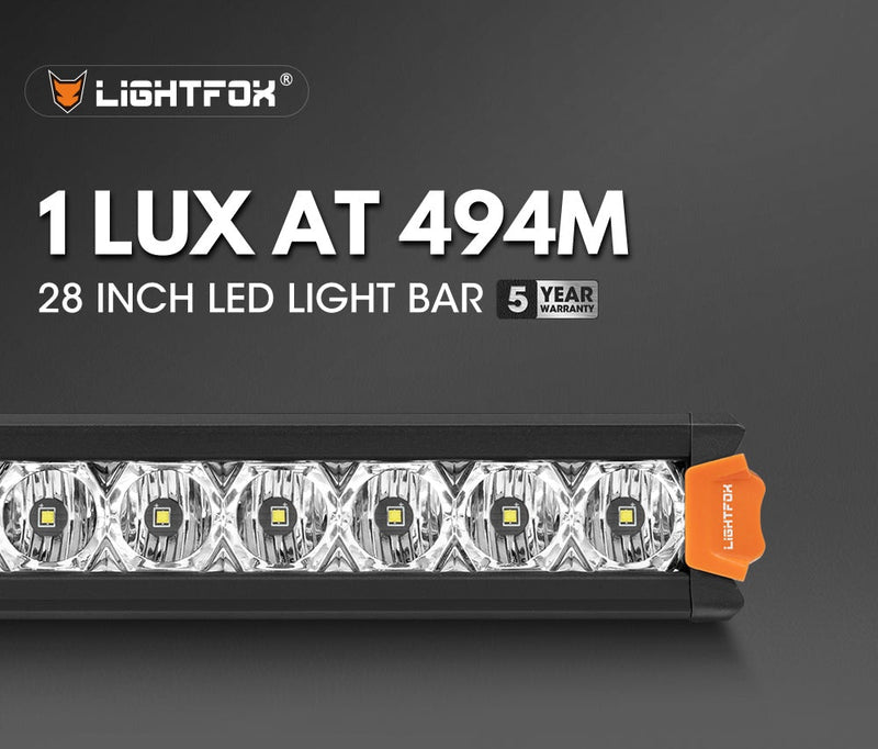 Vega Series 28inch Osram LED Light Bar 1Lux @ 494m 17,612 Lumens