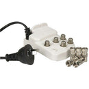 Indoor TV Amplifier Splitter F-Type 4Way 240V