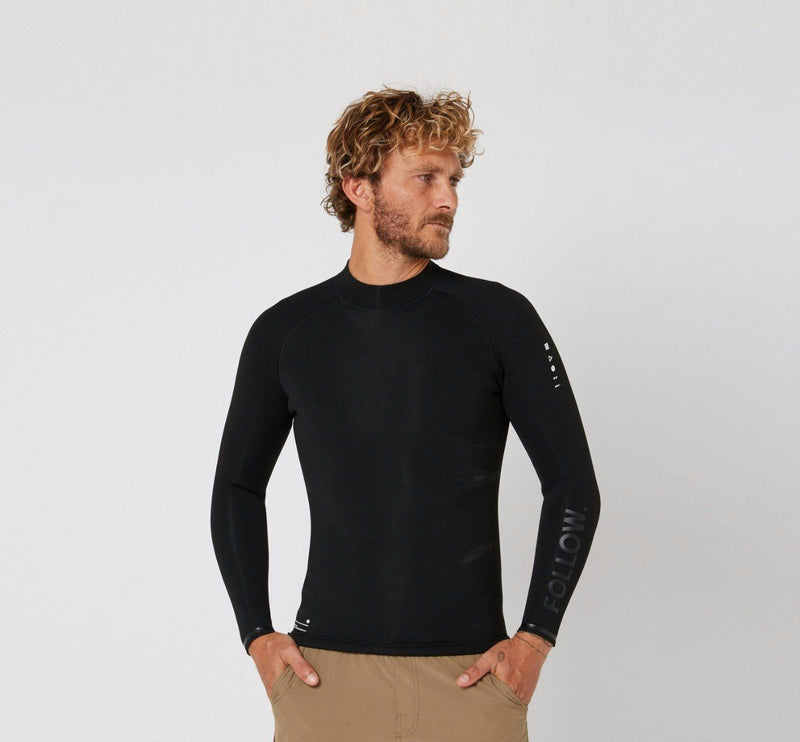 Follow P1 2mm Wetty Top Black