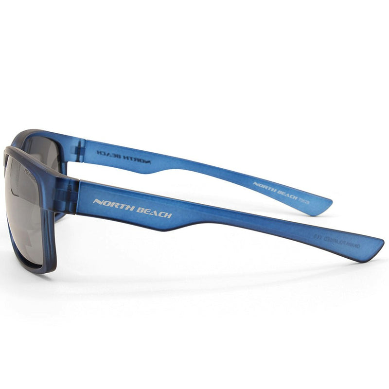 North Beach Oikawa Crystal Blue/Grey Silver Unisex Polarised Sunglasses 70629