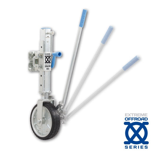 ARK XO350R XO Series Ratchet Jockey Wheel 350kg Off Road 10" Solid Wheel ORJW1SU