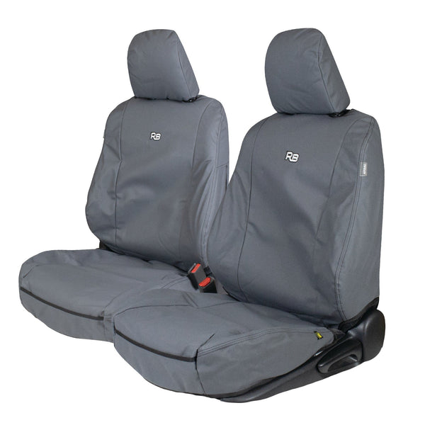 Razorback 4x4 XP7 Heavy Duty Canvas 2x Front Seat Covers Suitable for a Toyota Prado 150 (POST FACELIFT JULY 21+)