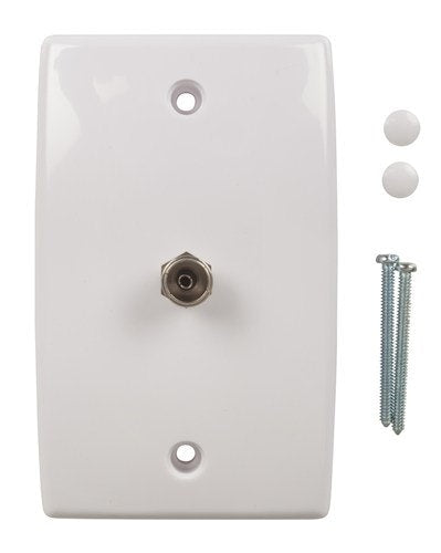 Flushmount 75 Ohm TV Wall Socket with F81 Rear Connection