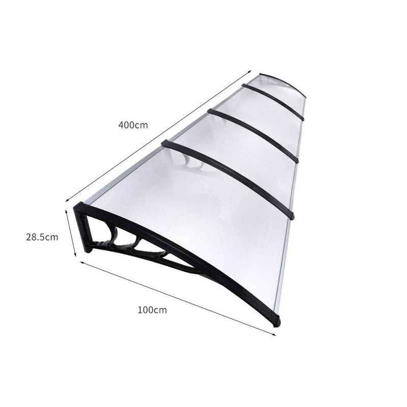 Mountview Window Door Awning Outdoor Canopy UV Patio Rain Cover DIY 1M X 4M