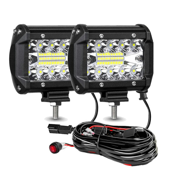 NNEOBA LED Work Light Bar Car 4X4 Spotlights Flood Combo LED Headlights