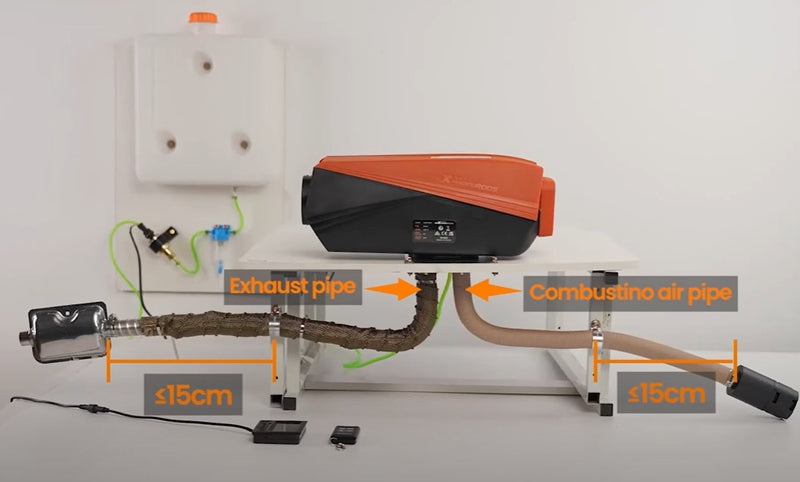 5kW Diesel Air Heater with Bluetooth - Full Kit