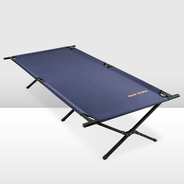 SAN HIMA Folding Camping Stretcher Bed Portable Light Weight With Carry Bag 4WD