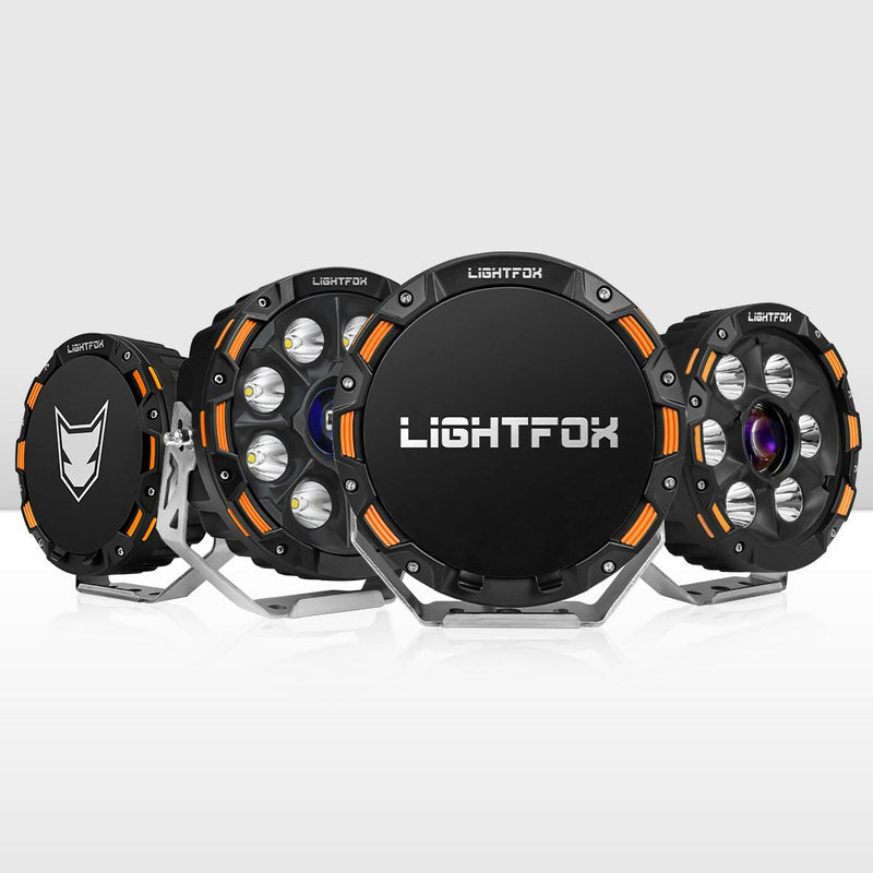 LIGHTFOX 7 inch+9 inch Osram Laser LED Driving Lights