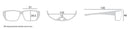 Tonic Tango Polarised Sunglasses with Glass Blue Mirror Lens and Black Frame