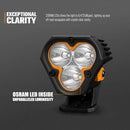 LIGHTFOX Cygnus-3 Pair 3inch Osram LED Pod Lights 1Lux@458m IP68 6,472LM